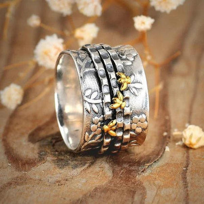 Small Bee Blossom Ring