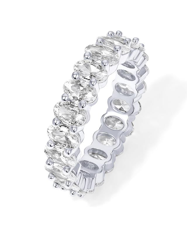 Timeless Elegance: Sparkling Crystal Eternity Ring