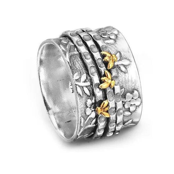 Small Bee Blossom Ring