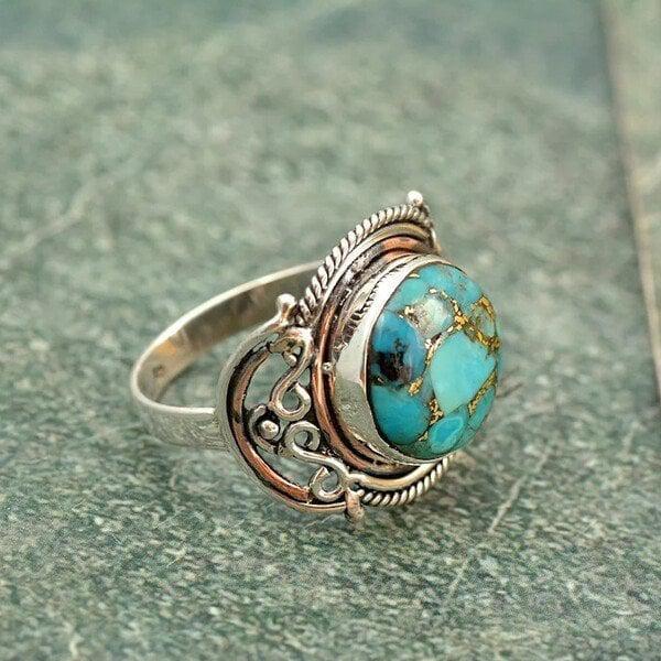 Boho Turquoise Ring