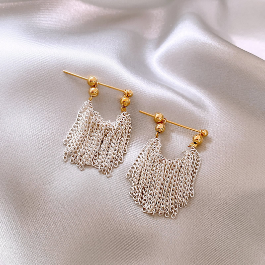 Elegant Glass Curtain Earrings