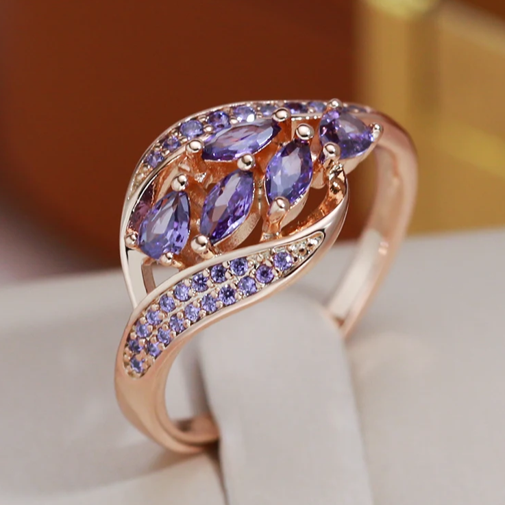 Elegant purple ring