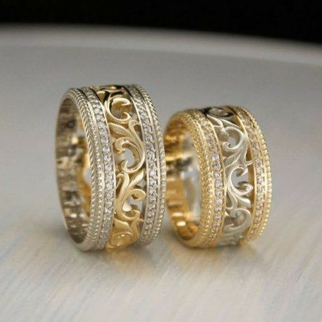 Golden Vintage Couple Ring