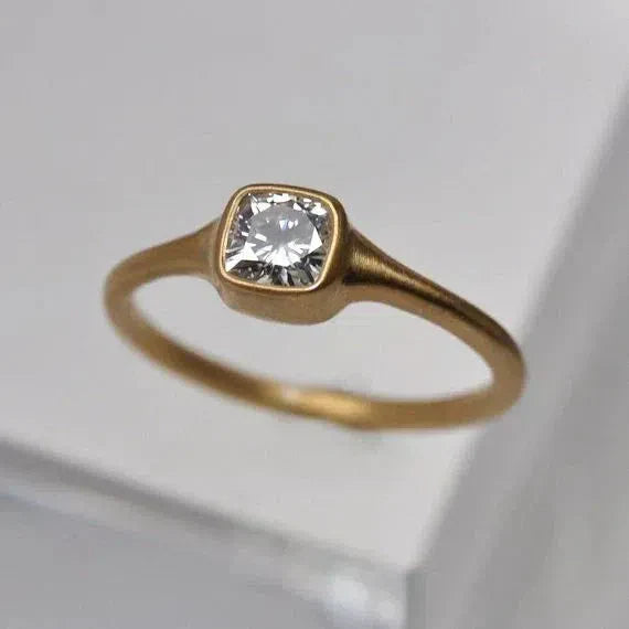 Square Glass Ring